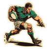 Rugby Sport Sticker 4 Inch Player Scrum Try Tackle - Waterproof Vinyl Decal for Laptop Water Bottle Car Tumbler - Durable Aesthetic Long-Lasting Stickers for Adults ID44990 view 1