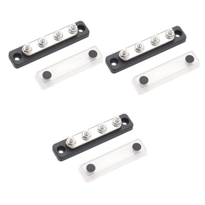 UPKOCH 3pcs Position Power Distribution Terminal Block Bus Bar Block Bus Bar Automotive Terminal Strip High Strength Heat Resistant