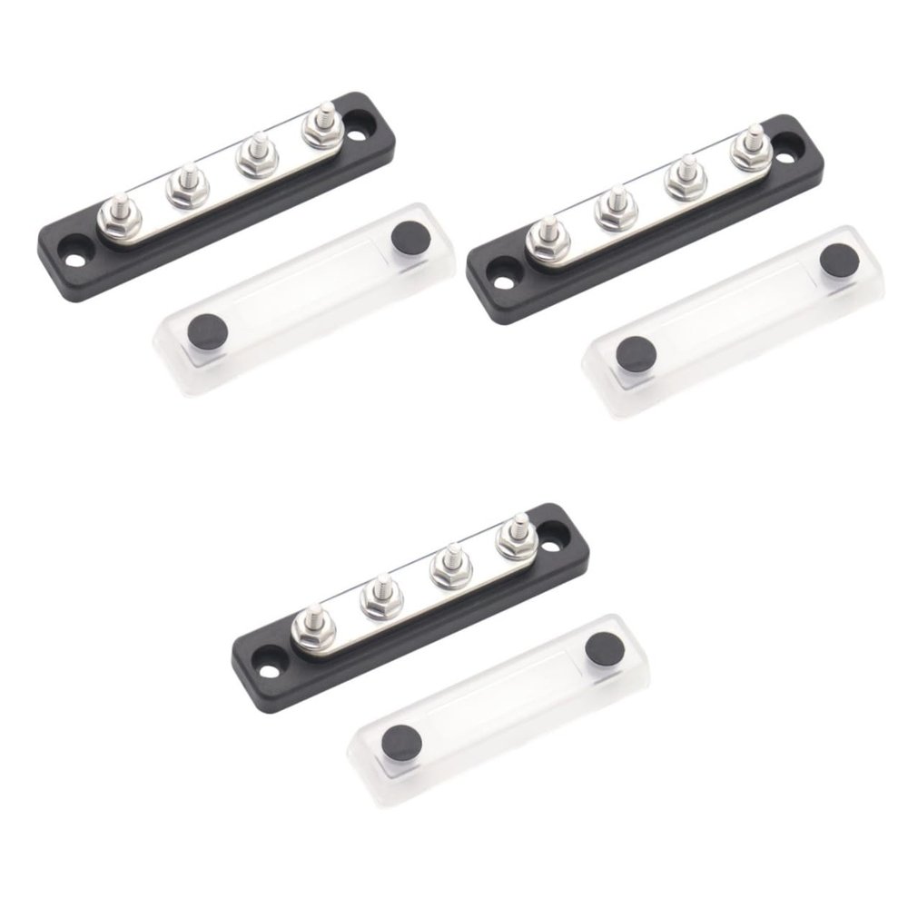 UPKOCH 3pcs Position Power Distribution Terminal Block Bus Bar Block Bus Bar Automotive Terminal Strip High Strength Heat Resistant
