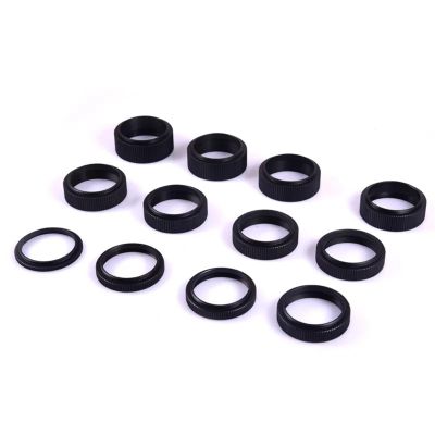 AMNOUR M48 Extension Tube - 4mm 7.5mm 11-20mm 25mm Threaded Length with Anti-Slip (Color : 17mm)