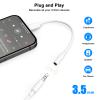 2 Pack [MFi Certified] iPhone 16 Headphones Adapter, USB Type C to 3.5 mm Headphone Jack Converter Audio Aux Adapter Dongle for iPhone 16/16 Plus/16 Pro/16 Pro Max/15/15 Plus/15 Pro/15 Pro Max view 4