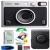 Fujifilm INSTAX Mini EVO Hybrid Instant Camera (Black) Bundle, Includes: Fujifilm Soft Case, Mini Film (30 Exposures), SanDisk 32GB MicroSDHC Memory Card and More (6 Items) view 1