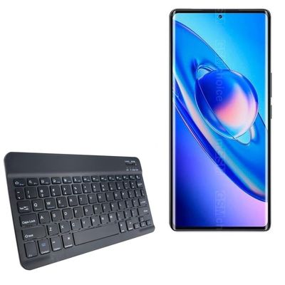 BoxWave Keyboard Compatible with Blackview A200 Pro - SlimKeys Bluetooth Keyboard, Portable Thin with Chiclet-Style Keys - Jet Black