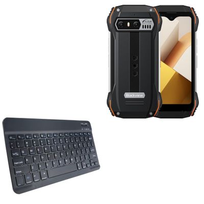 BoxWave Keyboard Compatible with Blackview N6000 - SlimKeys Bluetooth Keyboard, Portable Thin with Chiclet-Style Keys - Jet Black