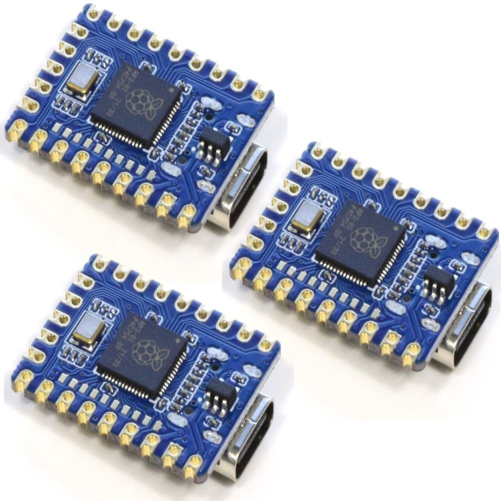 3 x CANADUINO RP2040 Zero - Compatible with Raspberry Pi Pico
