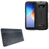 BoxWave Keyboard Compatible with Doogee S41 Pro - SlimKeys Bluetooth Keyboard, Portable Thin with Chiclet-Style Keys - Jet Black view 1