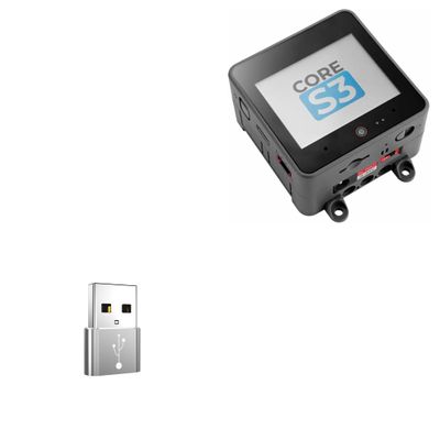 BoxWave Adapter Compatible with M5Stack CoreS3 ESP32S3 IoT Development Kit - USB-A to C PortChanger (5-Pack), Type-C OTG Convert Charging Data Adapter - Metallic Silver