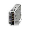 1332630, USB PCB Connector, USB-A, Socket, 4pos, 480 Mbps, Solder Conn, Cuc-USB2.0-J1ST-AV/UAF-THT view 1