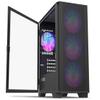 DirectNine Basics Gaming Computer Desktop with Nvidia Geforce RTX 4060 Ti 16GB 8-Core AMD RYZEN CPU 4.6Ghz Turbo 32GB RAM 1TB Solid State Storage Drive SSD NVME M2 Plug and Play Windows 11 Professional, Black view 3