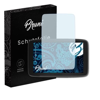 Bruni Screen Protector compatible with TomTom GO Classic 5 Inch Protector Film, crystal clear Protective Film (2X)