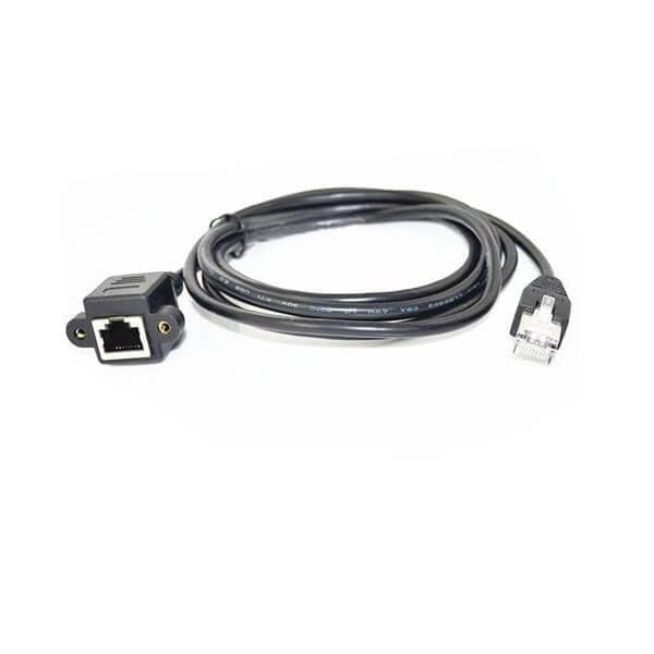 RJ45 Extension Cable,Shielded 100CM Length 100CM RJ45 Interface Male to Female Plug Socket Black