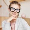 FEISEDY Oversized Square Blue Light Blocking Glasses for Women Men Fashion Computer Glasses Reduce Eye Strain B0111 view 2