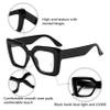 FEISEDY Oversized Square Blue Light Blocking Glasses for Women Men Fashion Computer Glasses Reduce Eye Strain B0111 view 4