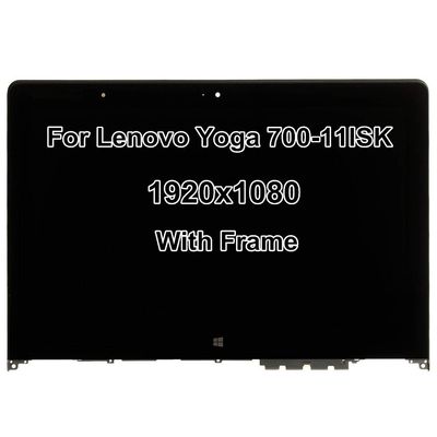 11.6" Replacement FHD 19201080 LCD LED Display Touch Screen Assembly with Bezel for Lenovo Yoga 700-11ISK 80QE
