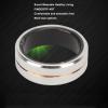 Dilwe Smart Ring, Ceramic Ring, Universal Wearable BT Connection Health for Mobile Phone, Sleep and Fitness Ring with Heart Rate Monitor (No. 9) view 3