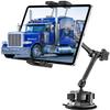 Metal Tablet Mount - Heavy Duty [Super Suction Cup] Dashboard Windshield for Car/Semi Truck/Pickup/Van/SUV/Commercial Vehicle - 4.7-13" iPad Pro Air Mini, iPhone, Galaxy view 1