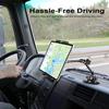 Metal Tablet Mount - Heavy Duty [Super Suction Cup] Dashboard Windshield for Car/Semi Truck/Pickup/Van/SUV/Commercial Vehicle - 4.7-13" iPad Pro Air Mini, iPhone, Galaxy view 2