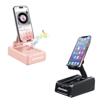 JTEMAN Portable Wireless Bluetooth Speakers with Phone Stand, Gifts for Women and Men, Birthday or Christmas, Kitchen Gadgets, Compatible for iPhone/Samsung/Mini iPad