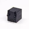 20pcs RJ45 180 Degree Couple Single Port Black Plastic Unshielded Jack Through Hole Without LED PCB Mount view 2
