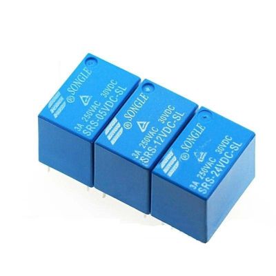 HLELU 10PCS SRS -05 12 24VDC-SL one Set Conversion 6-pin 3A (Size : SRS-24VDC-SL 24V)