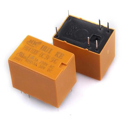 HLELU 10PCS Relay HK4100F-DC3V 5V 9V 12V 24V-SHG 3A 6-pin Relay (Size : HK4100F-DC5V-SHG)