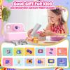 TOZDTO Kids Camera Instant Print,1080P HD Dual Lens Selfie Camera Toys for Girls & Boys Ages 3-12, Instant Photo Printing with 3 Rolls of Paper & 32GB Card, Christmas Birthday Gift for Toddlers (Pink) view 2