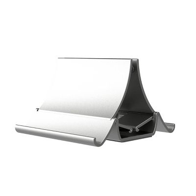 XoTiq Desktop Phone Computer Vertical Gravity Storage Bracket Riser with Cooling Function Base Support, No2, Luxury Silver