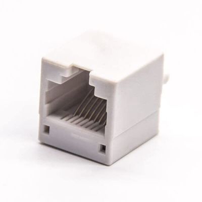 20pcs RJ45 8 Pin Connector Single Port Unshielded Jack 180 Degree Through Hole Without Filtered for PCB Mount