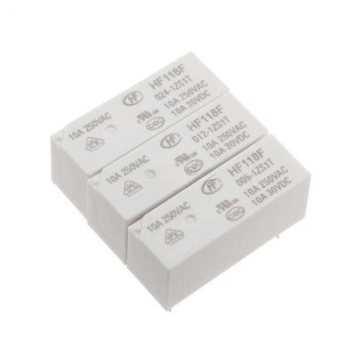 HLELU 5PCS HF118F/JQX-118F 005/012/024-1ZS1T Relay one Set 5 pins 10A (Size : HF118F-005-1ZS1T)