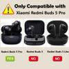 [2 Pack] easyBee Case Compatible with Xiaomi Redmi Buds 5 Pro Charging Cover, with 2 Keychain and 2 Anti-Lost Strap, Soft Liquid Silicone Ultra Thin Shockproof Protective Kit - Black and Blue view 2