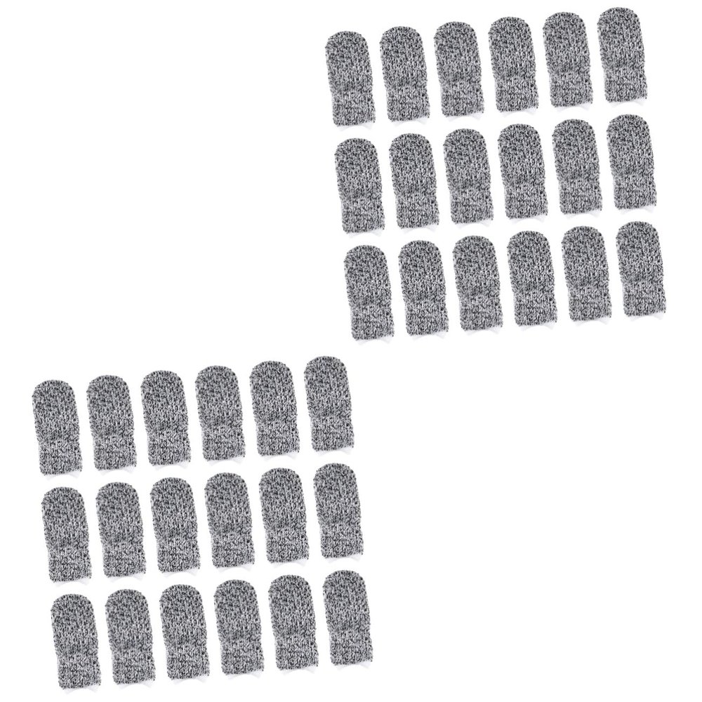 Healvian 80pcs Cut Resistant Finger Protectors Reusable Covers for Crafting and More Five- for Maximum Comfort and Safety