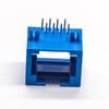 20pcs Blue RJ45 Connector Single Port 8p8c Right Angled Through Hole PCB Mount Unshielded Jack view 3