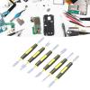 HOHXFYP 6Pcs Metal Spudger, Dual Ends Opening Pry Tool, Prying Opening Repair Tool Kit, Dual Ends Metal Spudger Set for Laptop, Mobile Phone Repair view 3