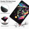 Case for iPad Pro 11 Inch 2022/2021/2020/2018, iPad Air 5th / 4th Gene 10.9 Inch (2022/2020) - Slim Fit Standing Cover with Auto Sleep/WakeAstronaut on Motorcycle view 3