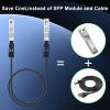 GoodTop 10G SFP+ Twinax Cable, Direct Attach Copper(DAC) Passive Cable, 1M(3.3ft),Compatible with Cisco,Mikrotik, Intel, Fortinet, Netgear, D-Link, Supermicro, TP-Link view 2