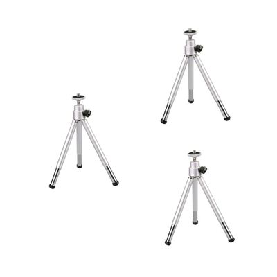 Gadpiparty 3pcs Tripod Phone Mount for Cellphone 2-Section Legs 360 Swivel Compact for Outdoor Use
