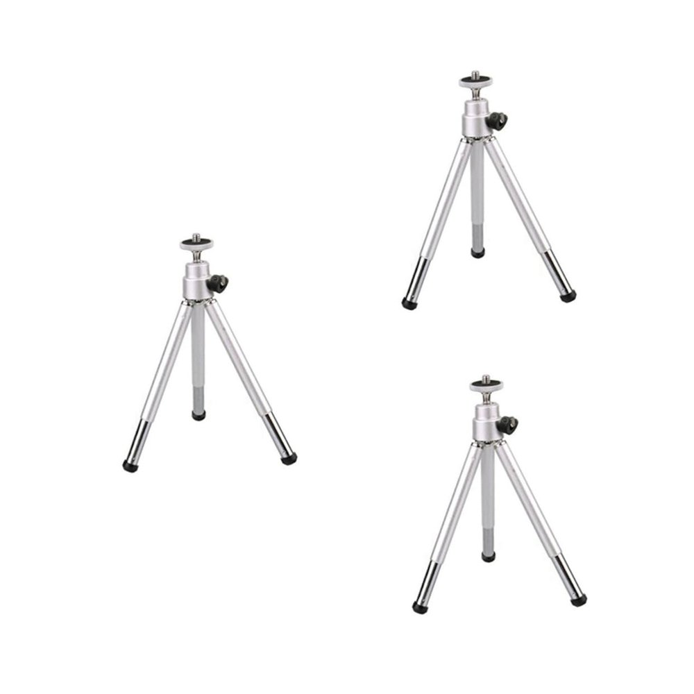 Gadpiparty 3pcs Tripod Phone Mount for Cellphone 2-Section Legs 360 Swivel Compact for Outdoor Use