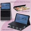 RMJKXQZG for Amazon Fire Max 11 Keyboard Case, Strong Magnetic Sealing Leather Cover Detachable Wireless Keyboard for Kindle Fire 11th Generation 2023 Case for Women Men, Flowers in Full Bloom view 3