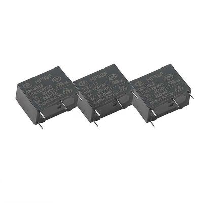 HLELU 10PCS Relay HF33F-005/012/024-HSL3 Normally Open 4-pin 5A high Sensitivity Type (Size : HF33F-012-HSL3)