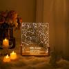 Custom Star Map Night Light,Personalized Constellation Chart Lamp by Date and Location,Star Map Night Light,Gift for Boyfriend/Girlfriend,Birthday,Valentine,Anniversary (Square,6 * 8in-1-color) view 1