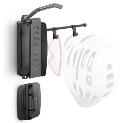 monTEK Swivel Bike Wall Mount, Bike Hangers for Garage, Bike Wall Mount with Two Extra Storage Hooks, Bike Hanger Wall Mount for Space Saving, Bike Rack Garage Holds Up to 77 lbs