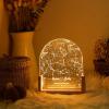 Custom Star Map Night Light,Personalized Constellation Chart Lamp by Date and Location,Star Map Night Light,Gift for Boyfriend/Girlfriend,Birthday,Valentine,Anniversary (Round,8 * 6.5in-3-color) view 2