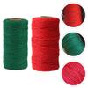 EXCEART 4pcs Colored Cotton Rope Twine for Crafts Decorative Woven String for Wrapping Tapestry Weaving and Festive Decorations for Weddings Birthdays and Gardening view 3
