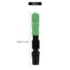 Respicefinem 100Pcs SC Optic Fiber Fast Connector FTTH High Loss Low Insertion Loss Reusable Convenient Repairing and Transmission view 3