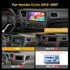 8 Core 6+128GB for Honda Civic 2013-2017 Android Car Stereo with Wireless Apple Carplay, 9 Inch IPS Touchscreen Car Radio 59UI GPS Navigation WiFi 32EQ DSP Backup Camrea view 2