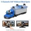 4K Backup Camera System with 10.36" IPS 5-Channel Touch Screen Monitor Rear Side View 5 AHD Camera DVR Recording Backup Heavy Duty Camera for Truck Bus RV Trailer Semi Box EH5 VEKOOTO view 2
