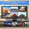 4K Backup Camera System with 10.36" IPS 5-Channel Touch Screen Monitor Rear Side View 5 AHD Camera DVR Recording Backup Heavy Duty Camera for Truck Bus RV Trailer Semi Box EH5 VEKOOTO view 3