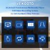 4K Backup Camera System with 10.36" IPS 5-Channel Touch Screen Monitor Rear Side View 5 AHD Camera DVR Recording Backup Heavy Duty Camera for Truck Bus RV Trailer Semi Box EH5 VEKOOTO view 4