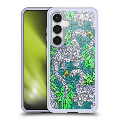 Head Case Designs Officially Licensed Micklyn Le Feuvre Mosaic Dinosaurs Patterns 6 Gel Case [Military Grade Protection] Compatible with Samsung Galaxy S24 5G and Compatible with MagSafe