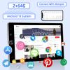 [2G+64G] Android 13 Rotatable Single Din Vertical Car Stereo 10.4 inch Touch Screen Radio Unit with Wireless Carplay & Android Auto/EQ Audio/Bluetooth 4.2/SWC/GPS Navigation/FM RDS view 2